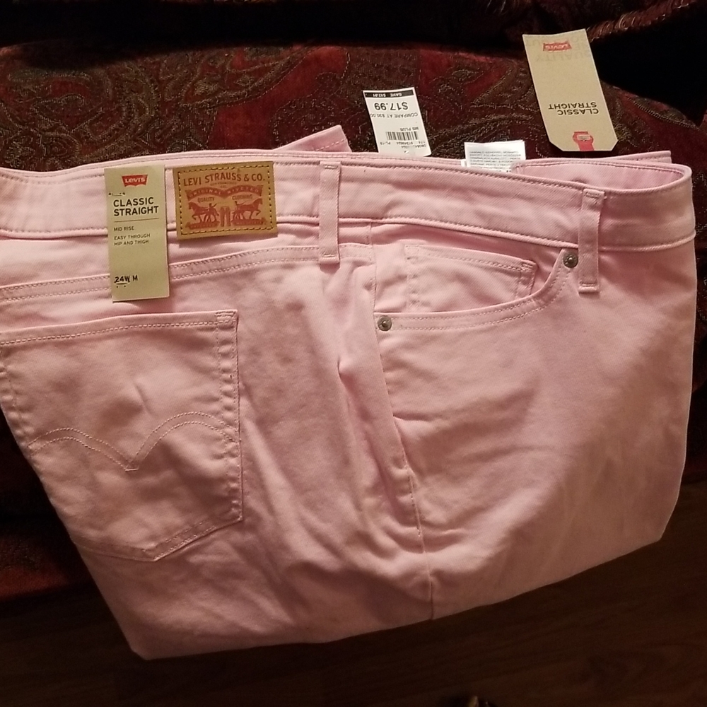 Light, pink levis